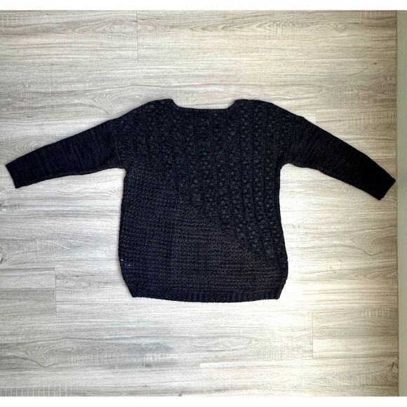 Women's Long Sleeve Brown Wool Blend Pullover Knit Sweater XL  Academia Cozy - Picture 9 of 9